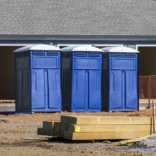 how often are the porta potties cleaned and serviced during a rental period in Claverack-Red Mills New York